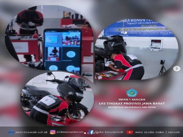 SMKN 1 Rancah melalui Kompetensi Keahlian Teknik dan Bisnis Sepeda Motor mewakili Kabupaten Ciamis turut menjadi peserta LKS Tingkat Provinsi Jawa Barat