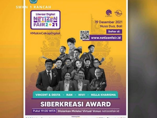 Film Pendek Terbaik - Budaya Berdigital dalam SIBERKREASI AWARD Literasi Digital Netizen Fair 2021