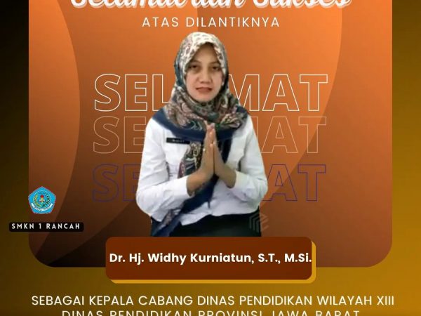 Selamat kepada Ibu Widhy Kurniatun yang telah dilantik sebagai Kepala Cabang Dinas Pendidikan Wilayah XIII